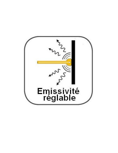 Thermomètre infrarouge à double visée laser